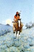 Frederick Remington The Outlier oil painting
